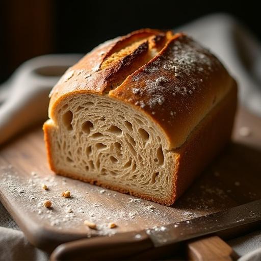 焼き立てのミネラル全粒粉ブレッド